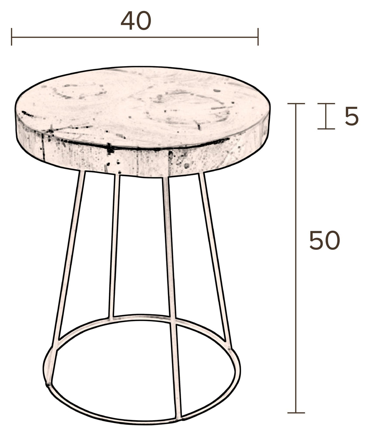 Dutchbone Kraton skänk, teak