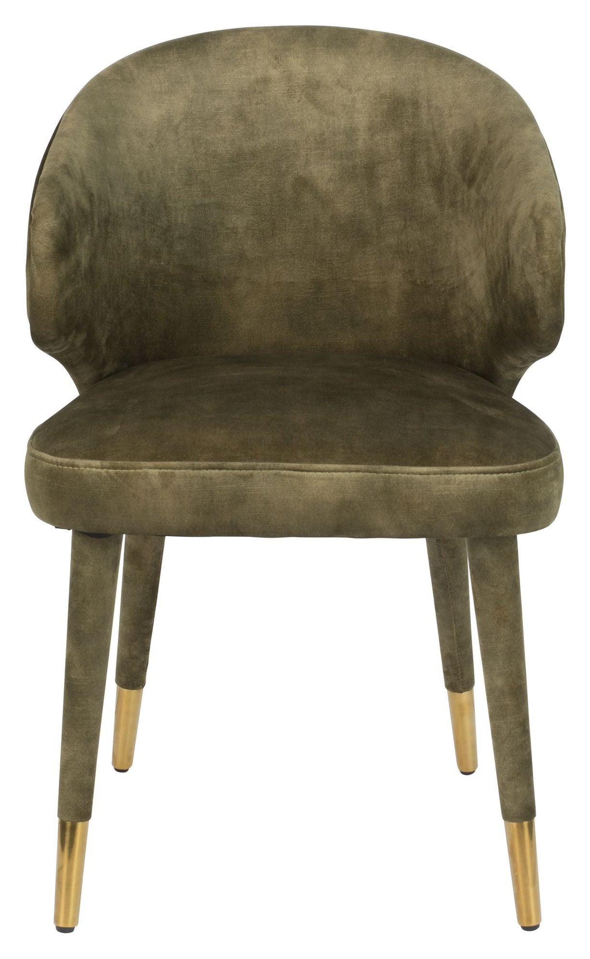 Dutchbone Lunar Dining Chair, Moss Velor