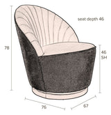 Dutchbone Madison Lounge Chair, Whisky