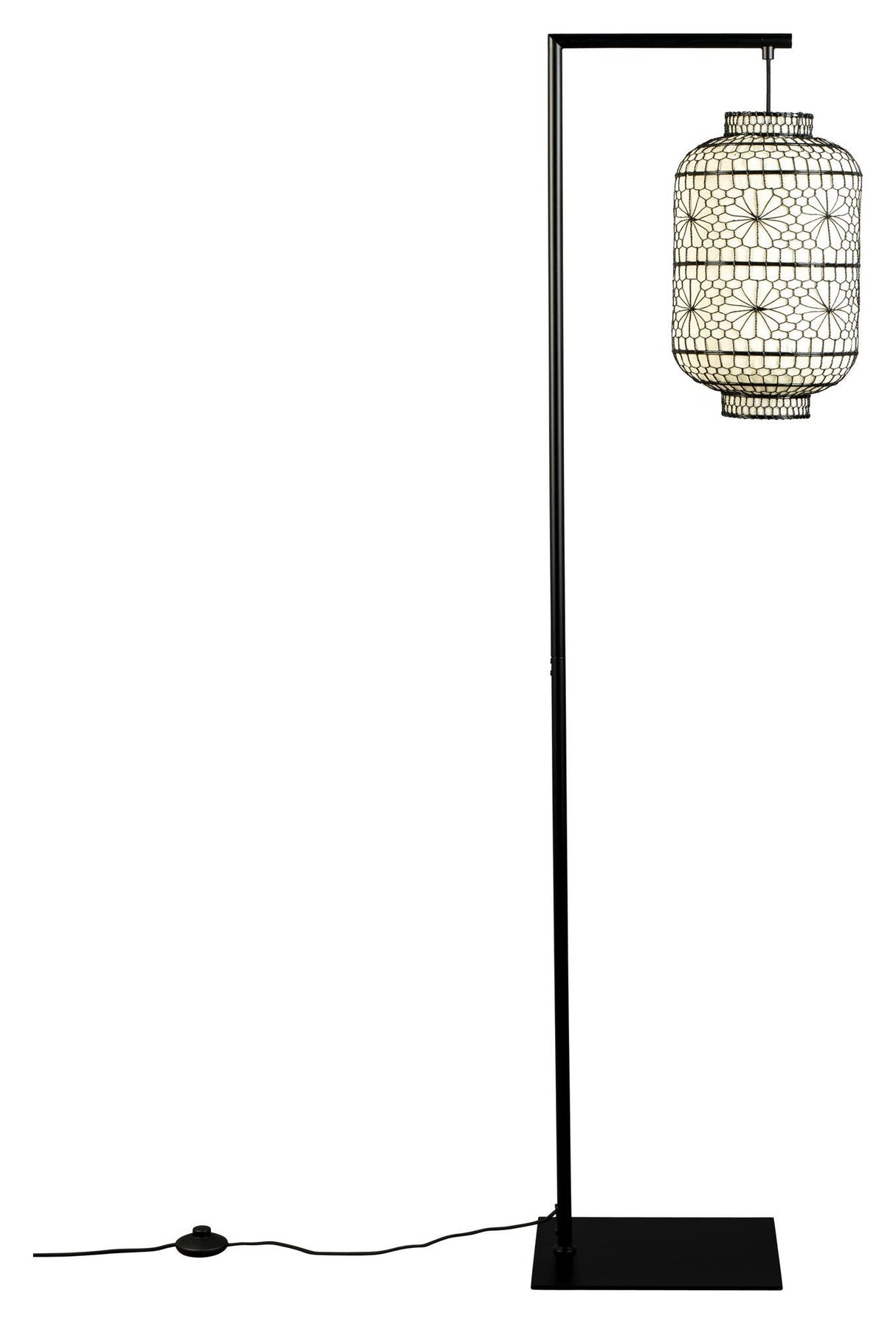 Dutchbone Ming Floor Lamp - Black/White, H157