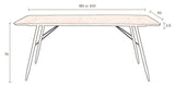 Roger Dining Table 200x90, Nature