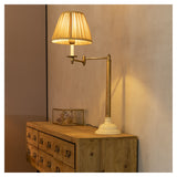 Dutchbone Allis bordslampa, tyg/alu