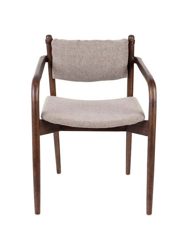 Dutchbone Torrance Dining Chair w/Armstests, Brown