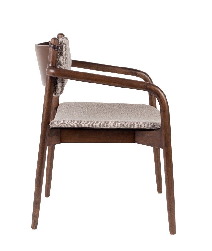 Dutchbone Torrance Dining Chair w/Armstests, Brown