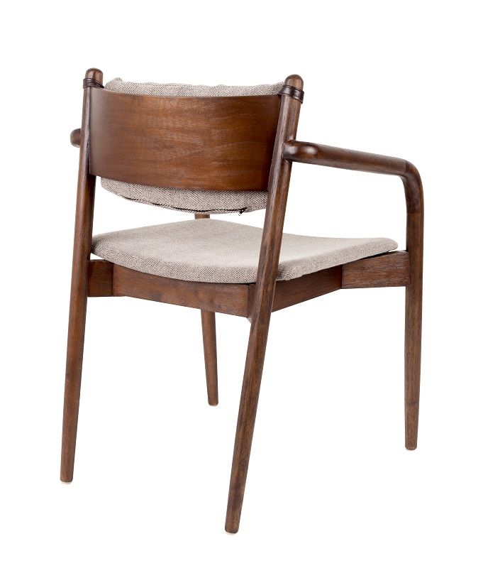 Dutchbone Torrance Dining Chair w/Armstests, Brown