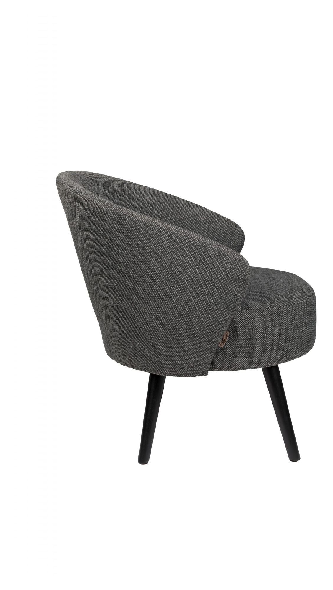 Dutchbone Waldo Lounge Chair, Dark Grey