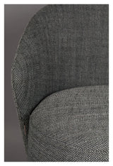 Dutchbone Waldo Lounge Chair, Dark Grey