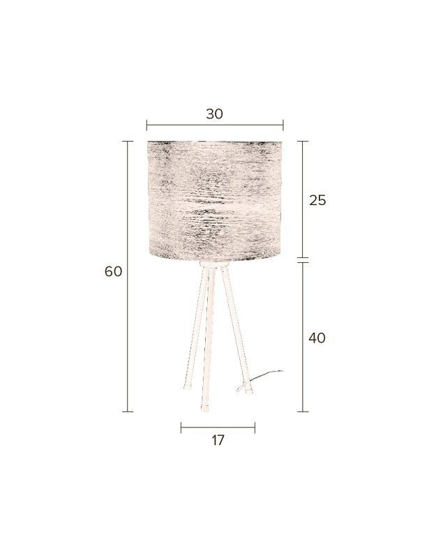 Dutchbone Woodland bordslampa natur