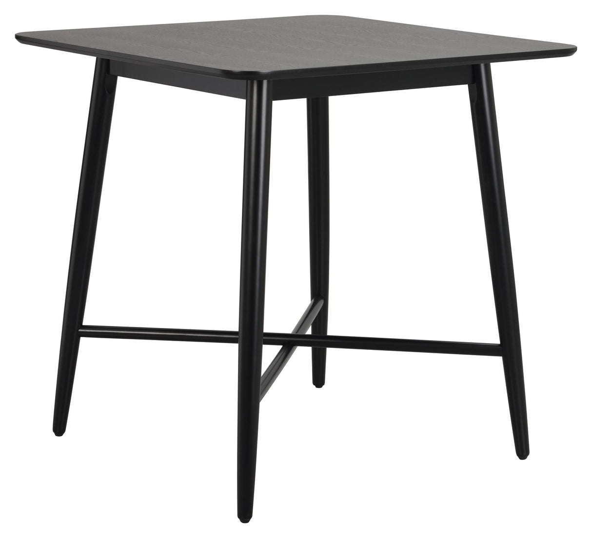 Lotta Bar Table, Ø90, Black Ash Veneer