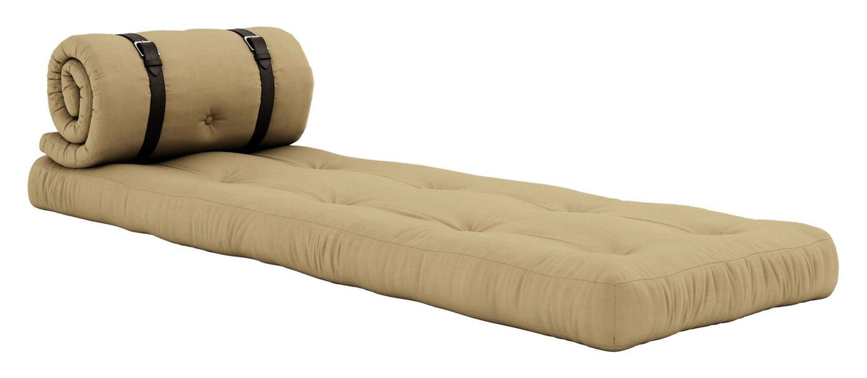 Spänne-up futon stol, vete beige