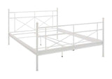 Tanja Bed Frame White Metal, 160x200