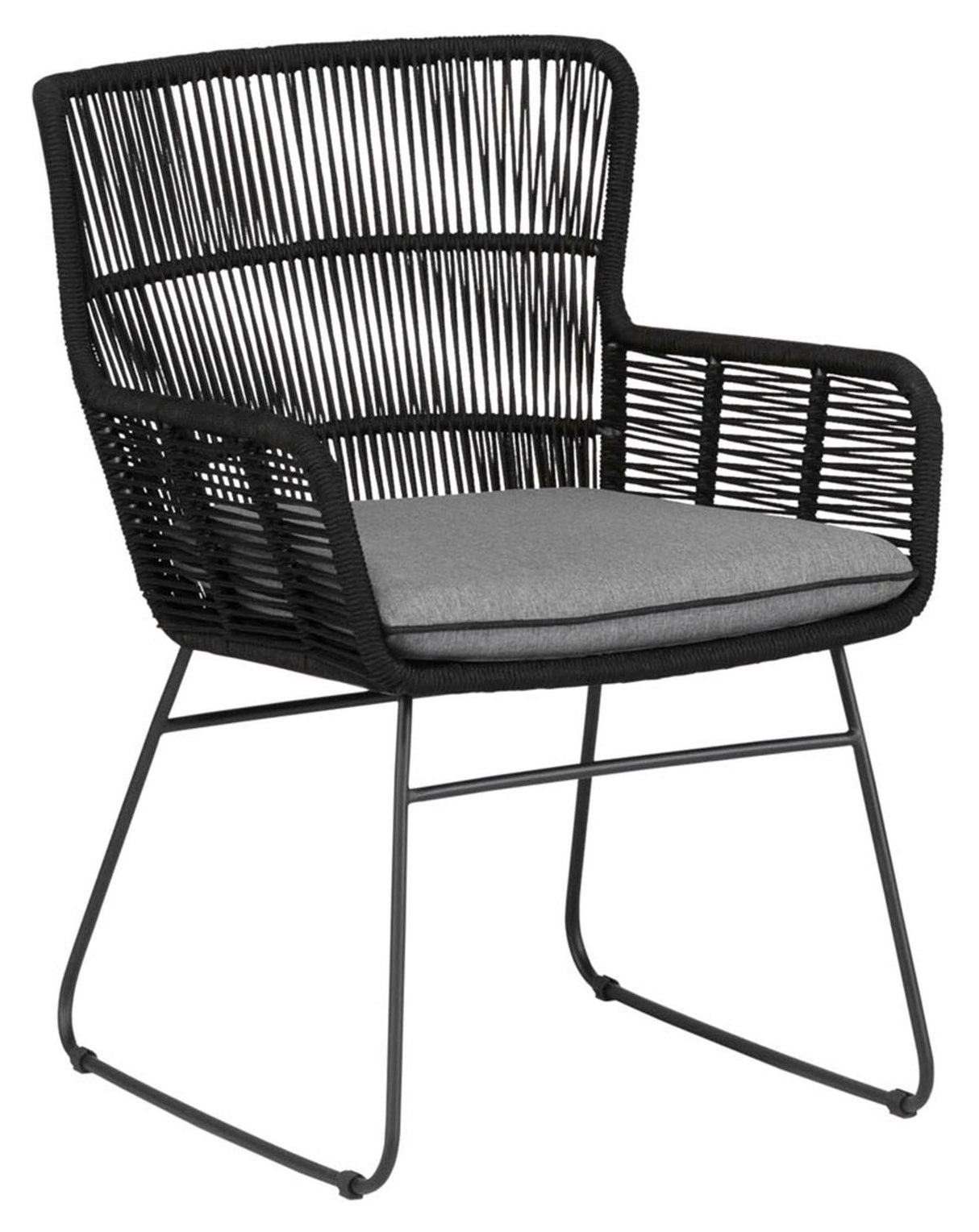 Grace Garden Chair med kudde, antracit