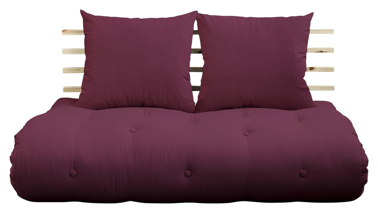 Shin Sano Futon Soffa, Bordeaux/Natural