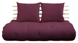 Shin Sano Futon Soffa, Bordeaux/Natural