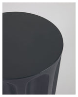 Vilandra Lounge Table, Ø32, Black Concrete