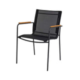 Mood Garden Chair w/armstöd, svart/ek