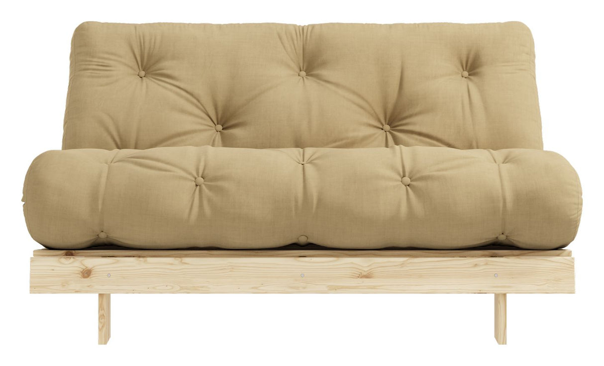 Rötter 140 bäddsoffa, tall/beige