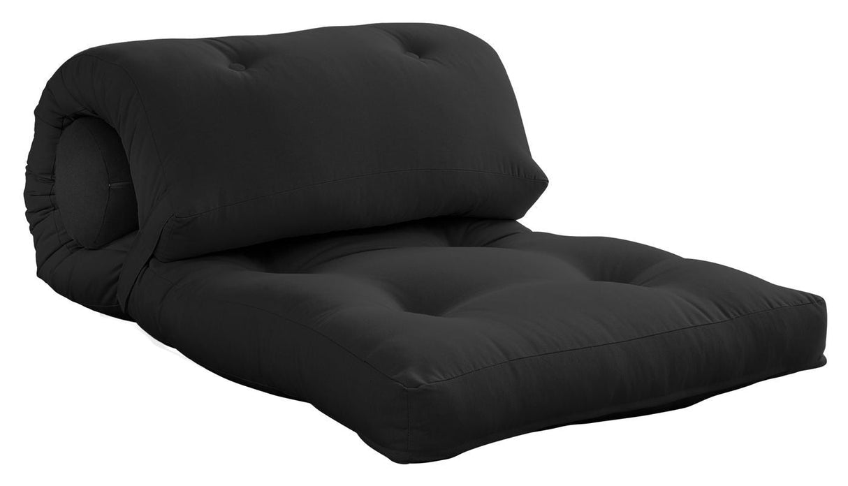 Wrap futon, mörkgrå/mörkgrå