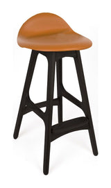 Findahl buck låg barstool ek/svart, Sydney cognac läder