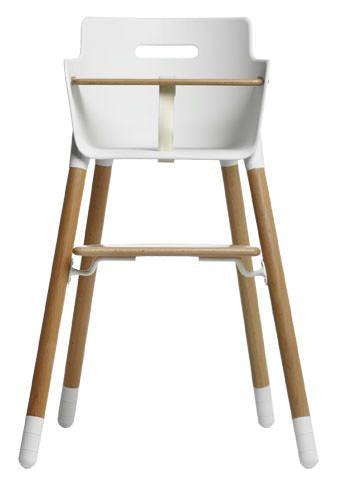 Flexa Baby Chair w. bricka, bok/vitt