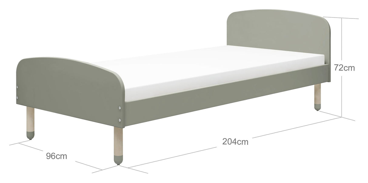 Flexa prickar baby barnsäng 90x200, grön