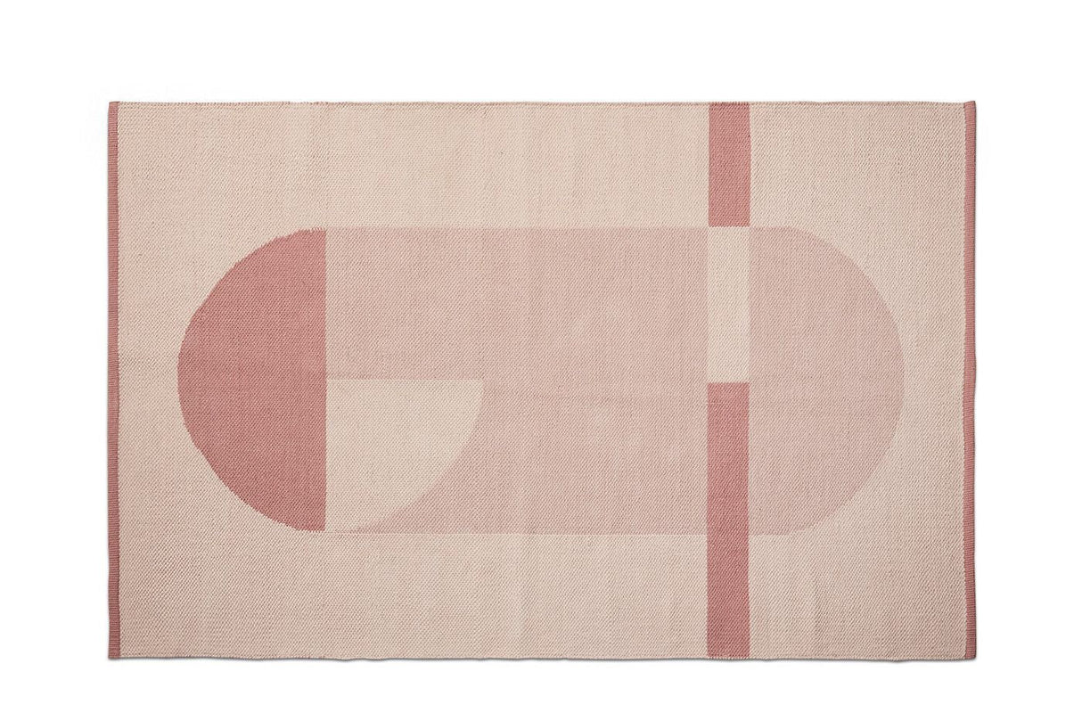 Flexa platt vävd matta 180x120cm, rosa