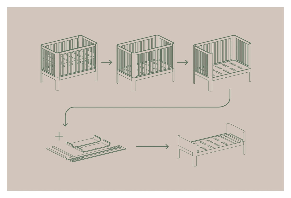 Junior Bed Conversion Kit, White