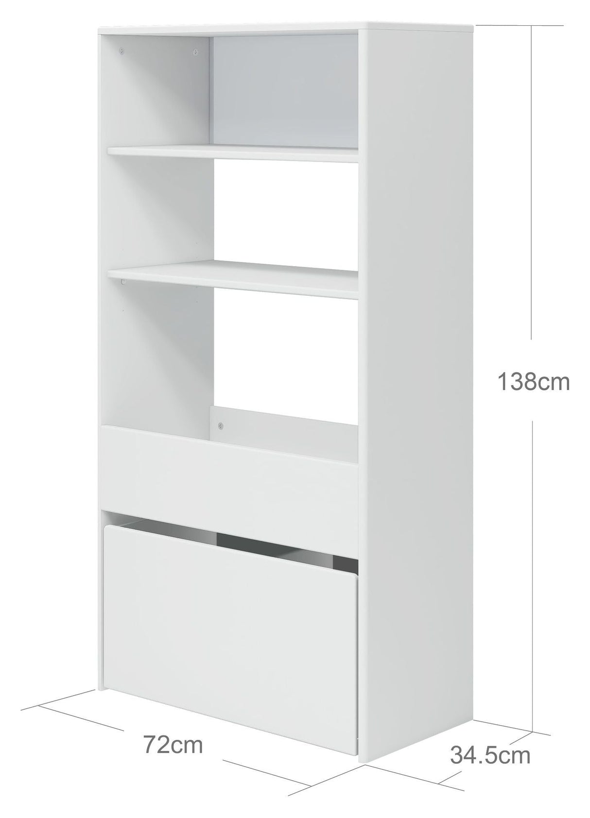 Roomie Toy Storage med Box Midi, White