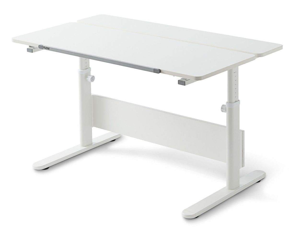 Flexa Study Evo Desk med front ram, vit