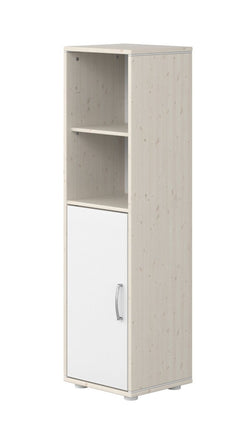 Flexa Study Pine -hyllor med 3 hyllor, beige/vit spikade.