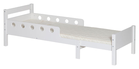 Flexa White Junior Bed, 190/140x70, inkl. Smäll