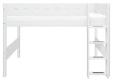 Flexa White Semi-High Bed, 200x90