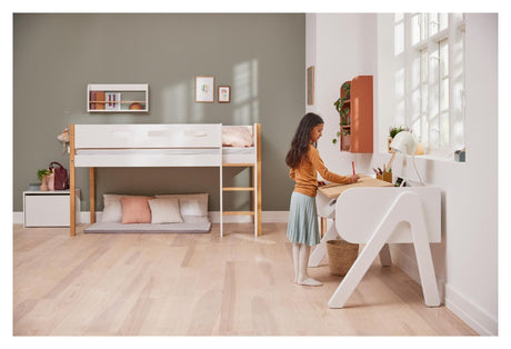 Woody Desk, White/Oak