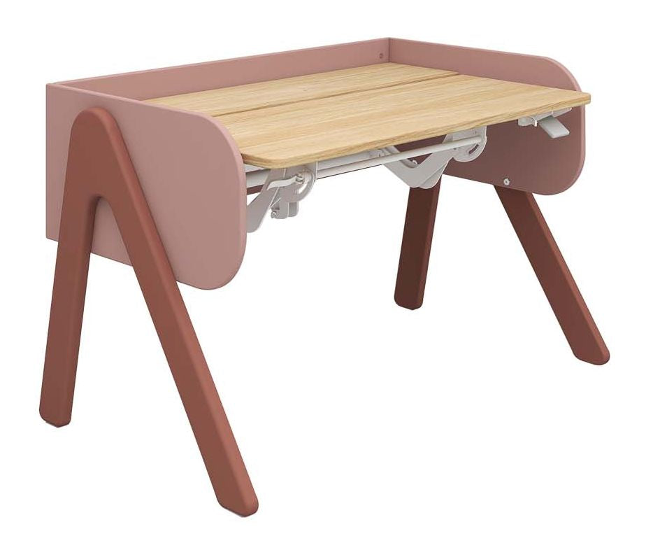 Woody Desk, Pink/Oak