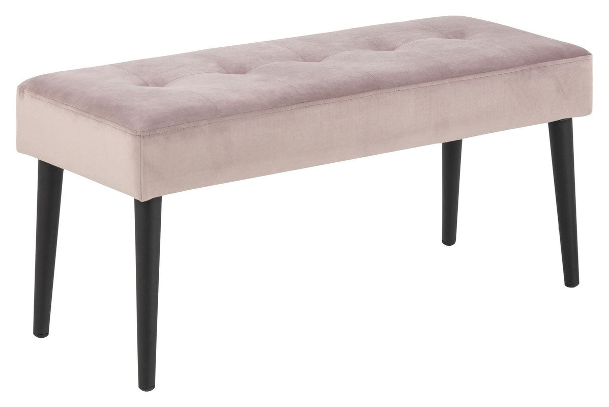 Glory Bench, Dusty Pink Velor