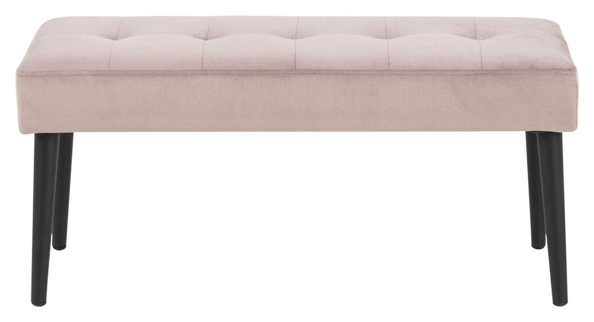 Glory Bench, Dusty Pink Velor