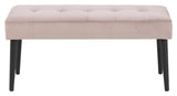 Glory Bench, Dusty Pink Velor