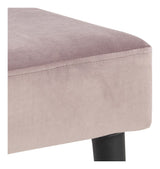 Glory Bench, Dusty Pink Velor