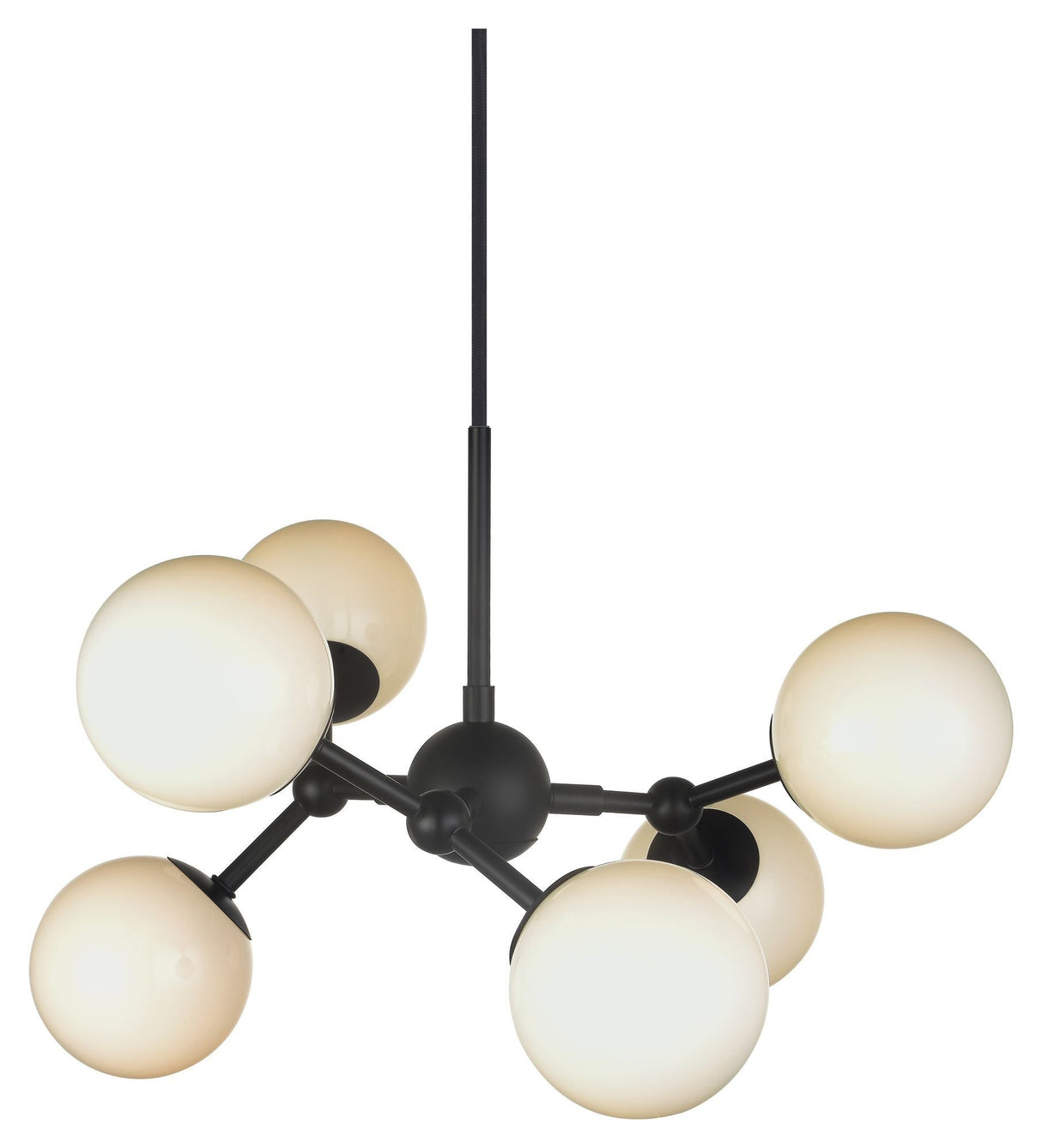 Halo Design Atom Chandelier, Opal