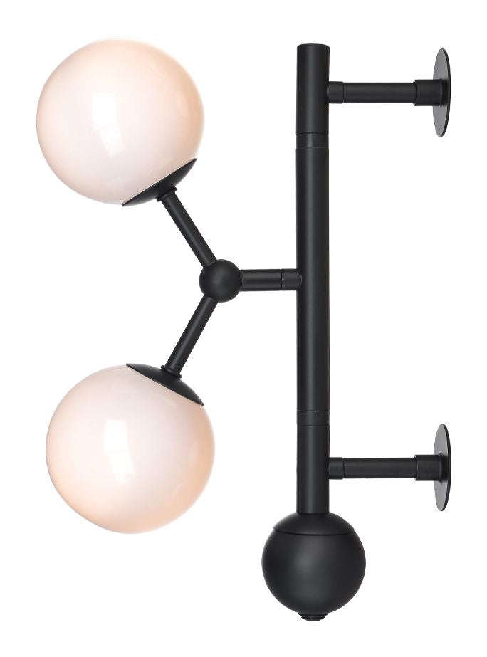 Halo Design Atom Wall Lamp, Opal 2xg9