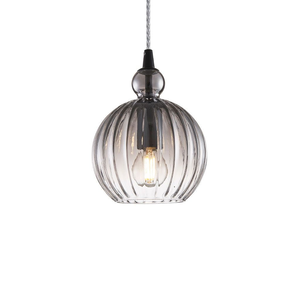 Halo Design Ball Pendant Luminaire Ø15, Smoke