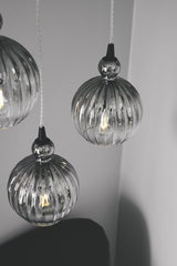 Halo Design Ball Pendant Luminaire Ø15, Smoke