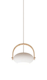 Halo Design D.C Pendant Ø18, White w/Oak 250 cm Cable