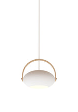 Halo Design D.C Pendant Ø26, White w/ Oak 250 cm Cable