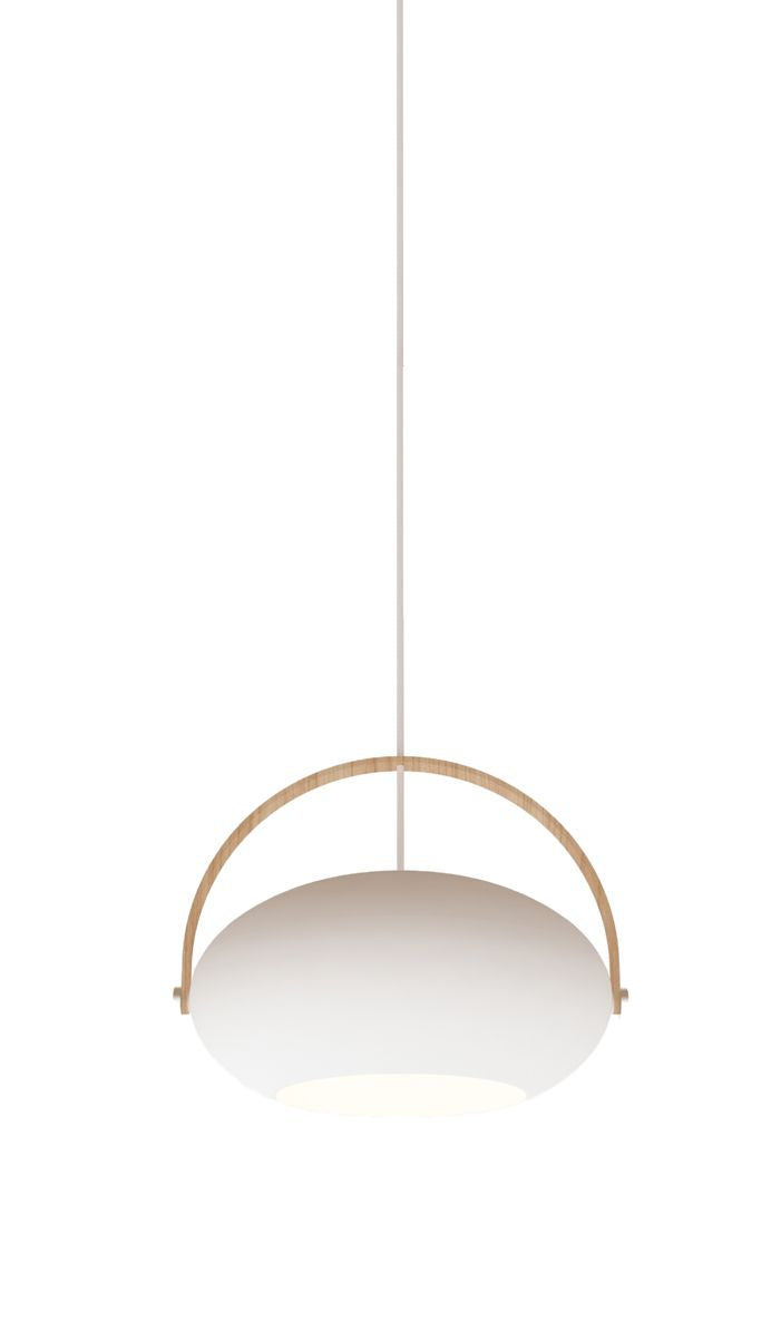 Halo Design D.C Pendant Ø40, White w/Oak