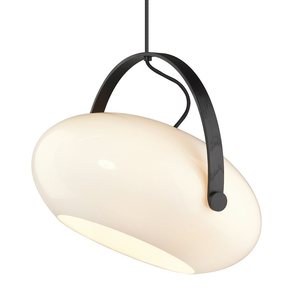 Halo Design D.C Pendant Ø40, Opalic w. eksvart