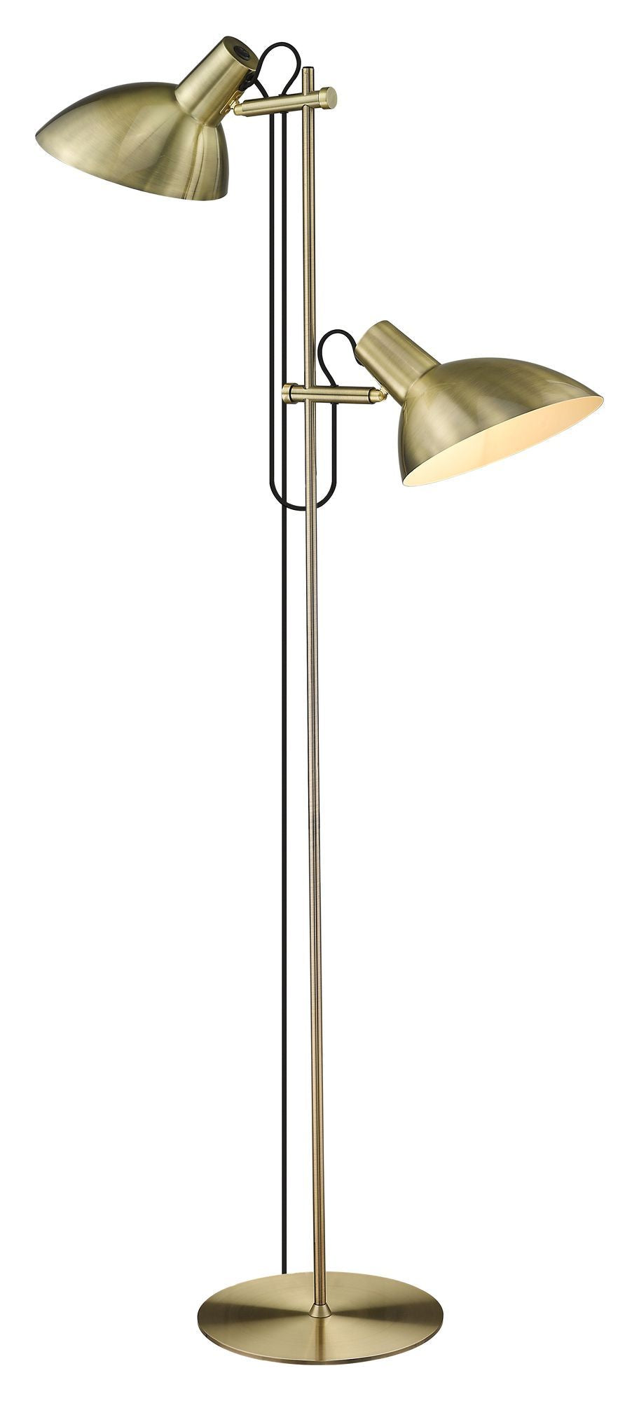 Halo Design Metropole Floor Lamp W. 2, antik mässing