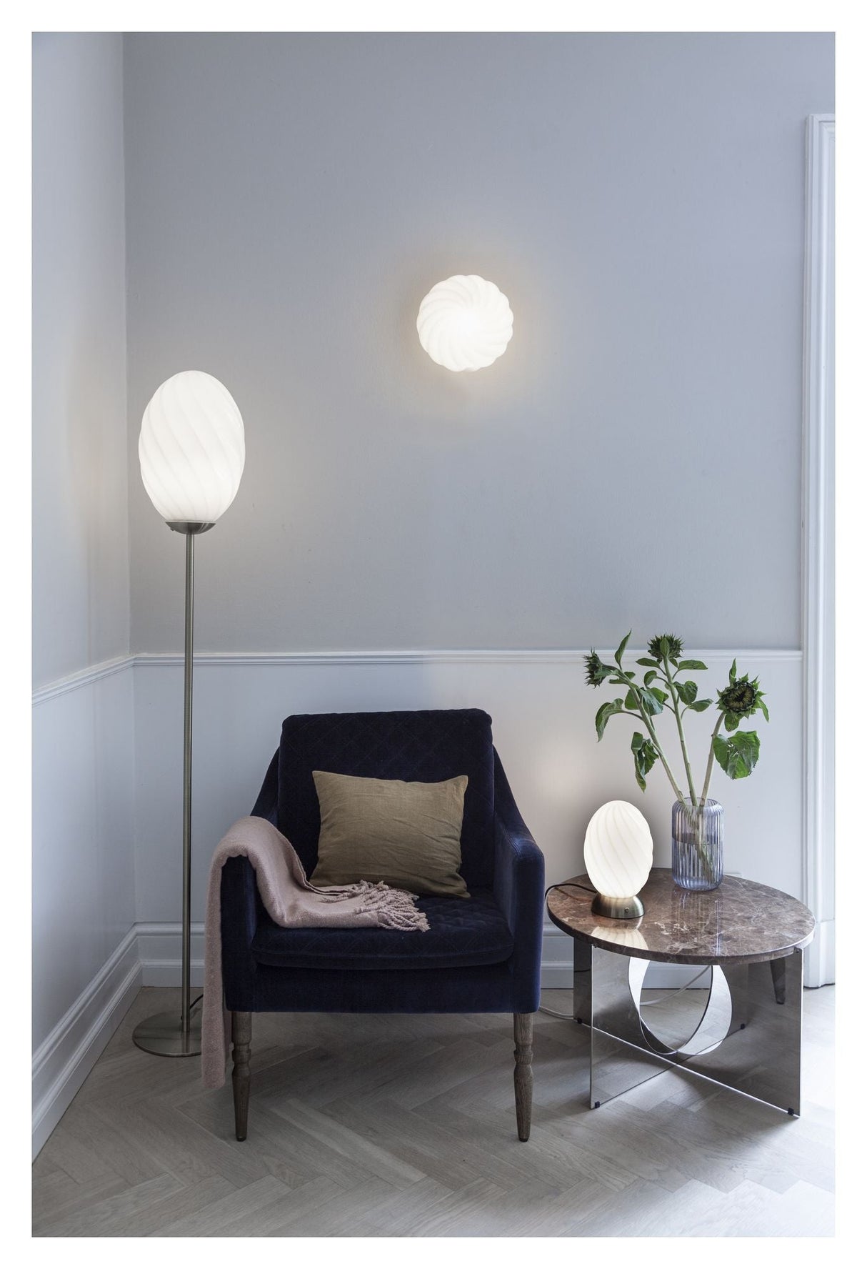 Halo Design Twist Floor Lamp Opal