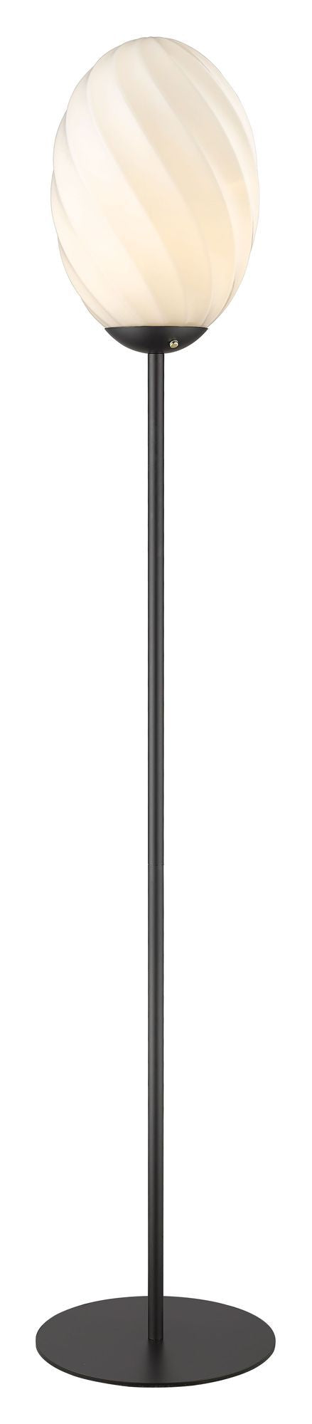 Halo Design Twist Floor Lamp Opal, svart