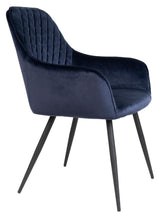 Harbo Dining Chair, Blue Velvet